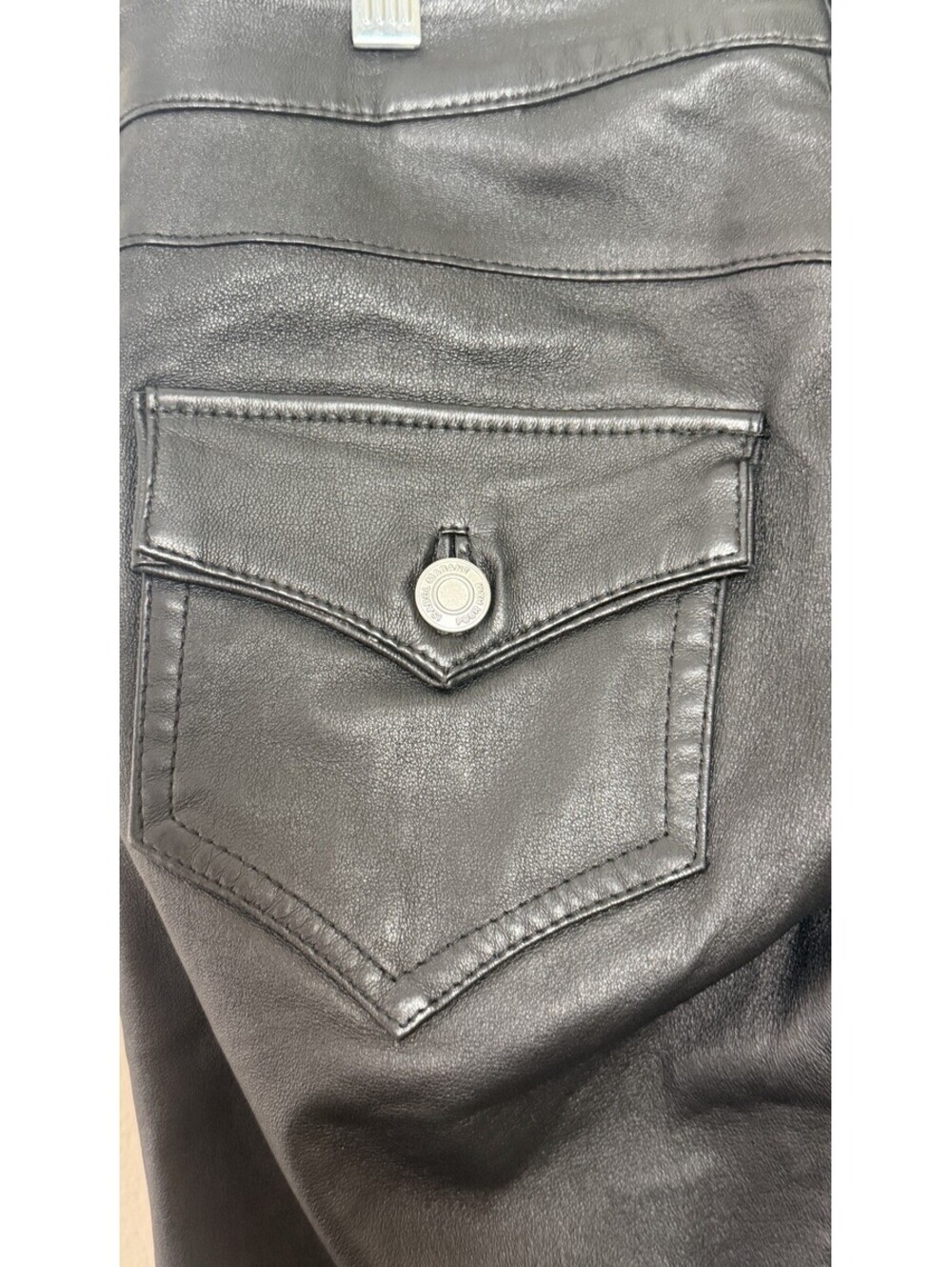 ISABEL MARANT FOR H&M NAPA LEATHER LACE UP CORSET MOTO CROPPED PANT~ 4 - Picture 11 of 14